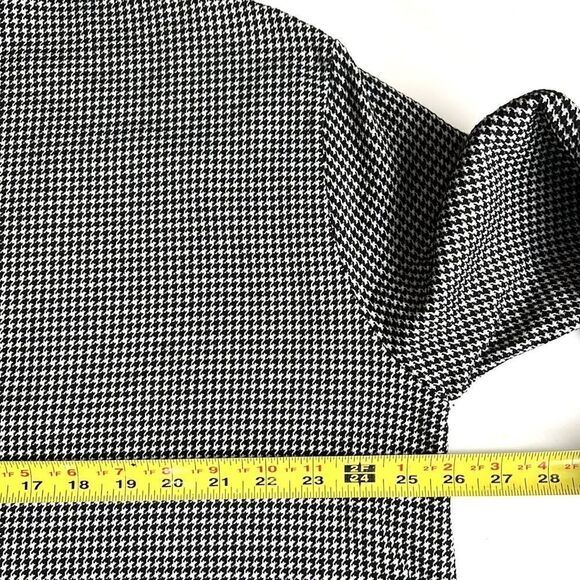 6397 Houndstooth Long Sleeve Shift Oversized Dress In Black/ White XS-L - Picture 12 of 13